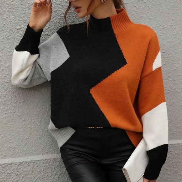 🍁🆕Colorblock Sweater - Picture 2 of 8